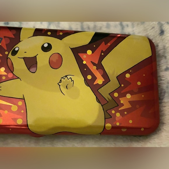 Empty Pokemon Trading Card Game Pikachu Pencil
Case Tin - Picture 3 of 7